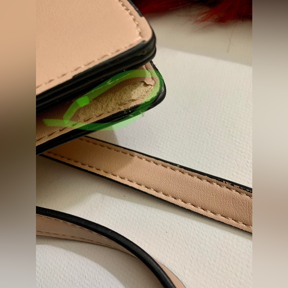 🍀 Topshop Bag Womens Leather Crossbody Shoulder Sling Clutch Gold Chain 🍀#TOP - Picture 2 of 16